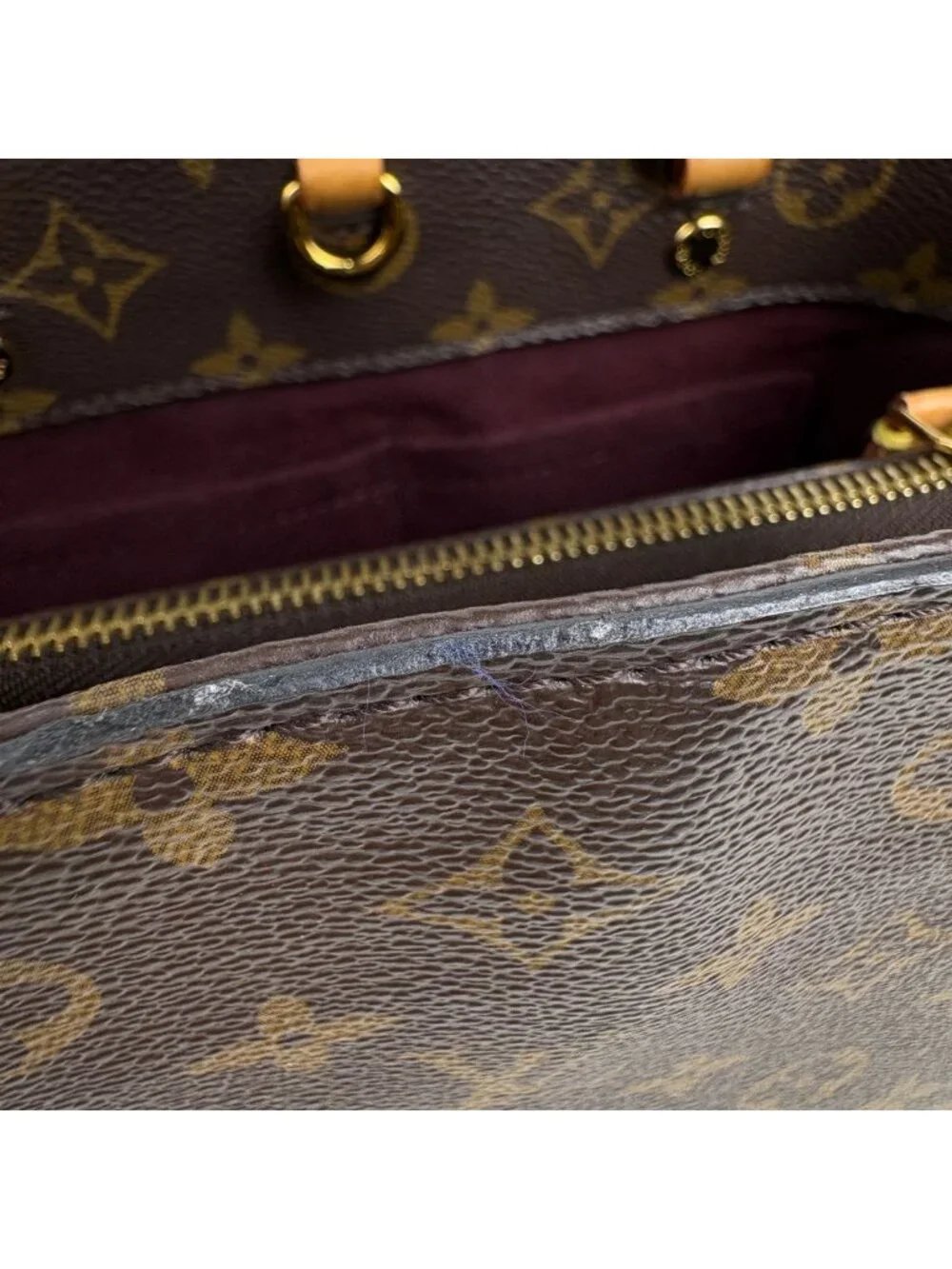 Louis Vuitton Montaigne BB 2-Way Shoulder Bag Monogram Brown